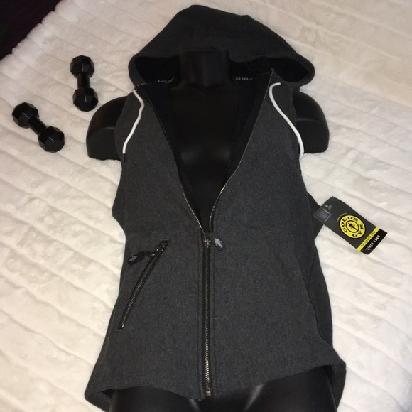 💛 GOLD’S GYM Men’s Sleeveless Hoodie - Picture 8 of 8